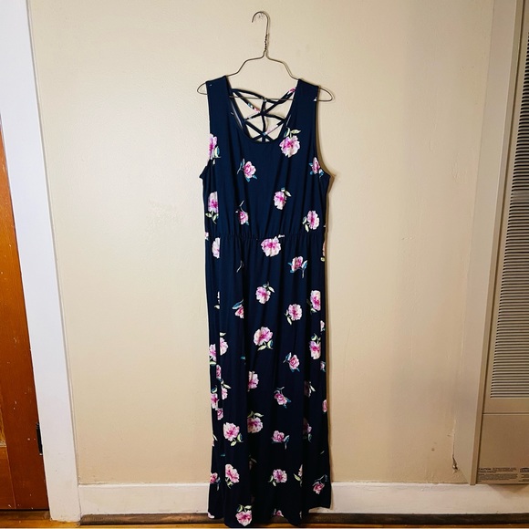 French Grey Dresses French Grey Floral Maxi Dress Poshmark